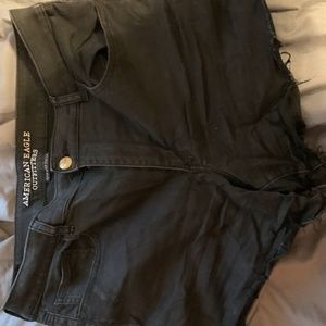 American Eagle Black Denim Shorts (18)